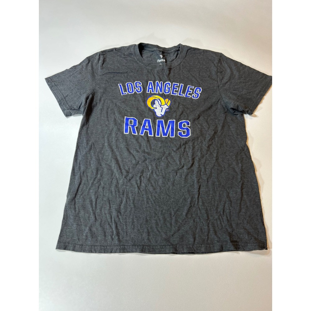 Fanatics T-Shirt Men's Large Gray Los Angeles Rams NFL Graphic Tee